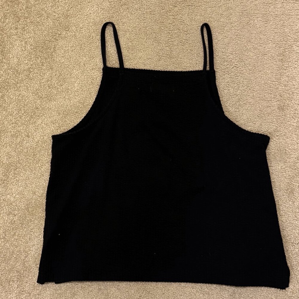 Madewell Ribbed Black Tank